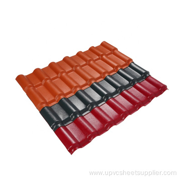 ASA UPVC Synthetic Resin Roofing Tiles Color Coated